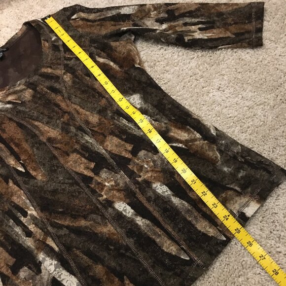 Vintage Conrad C Collection Retro Floral Lace + Mesh Top - Picture 15 of 16